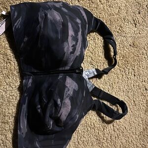 Victoria's Secret Black and Gray Bra Intimates Sleepwear